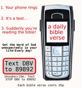 daily bible verse sms text message